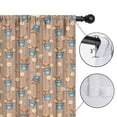 thumbnail image 4 of Blackout Kids Curtains,Brown Highland Cow Bucket Flower Pattern Childrens Insulated Curtains Set Of 2,Bedroom Essentials,Toddler Room Decor 42"x54", 4 of 5