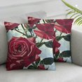 thumbnail image 3 of Roses Leaves Flowers Satin Pillowcase for Hair and Skin Pillowcase Pillow Case with Envelope Closure Throw Pillow Cover for Sofa Bad Couch Chair Car Home Decor - Standard, 3 of 7