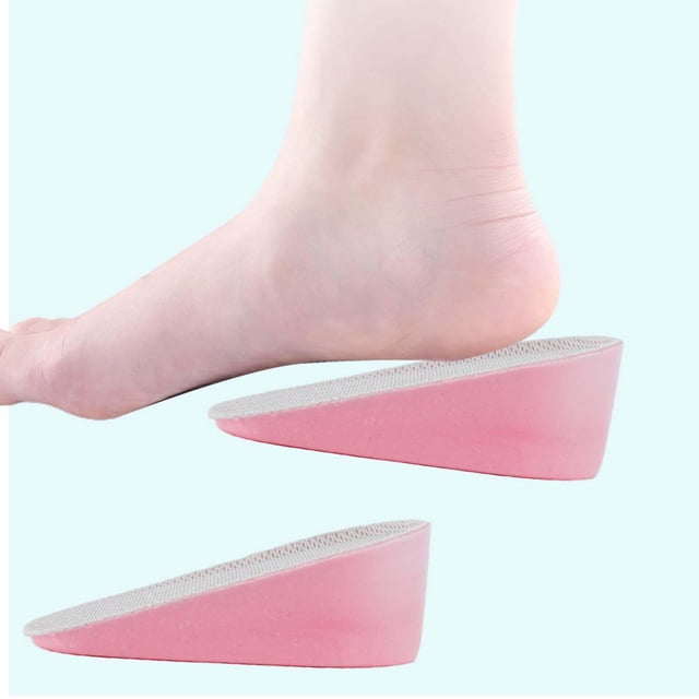 Plantillas de aumento de altura Macarena 2 piezas almohadillas transpirables talón Rosa Gris 4.5cm