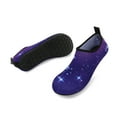 thumbnail image 5 of Men and Women a Slip On Barefoot Quick-Dry Beach Aqua Yoga Water Shoes (Stardust/Navy, 7.5-8.5 Women/6.5-7.5 Men), 5 of 8