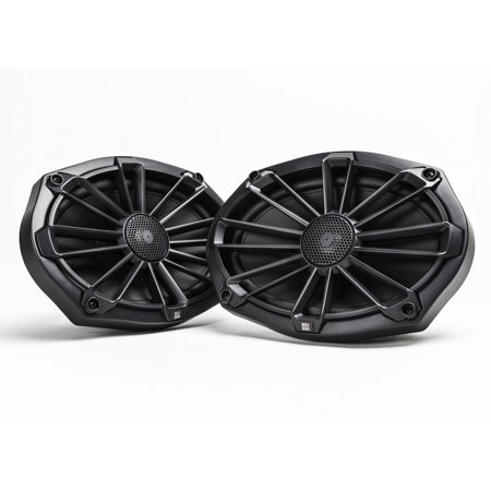 MB Quart NP1-169 Nautic Premium Waterproof 6x9 Inch Marine Speakers (black, Pair) With
