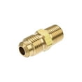 thumbnail image 3 of Uxcell Male Tubing Adapter Brass Pipe Fitting 1/4 SAE to 1/8 NPT 3, 3 of 5