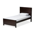 thumbnail image 2 of Baxton Studio Catalina Modern Classic Mission Style Dark Brown-Finished Wood Twin Platform Bed, 2 of 8