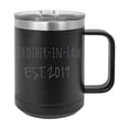 thumbnail image 1 of Brother-in-Law Est. 2019 Established Stainless Steel Vacuum Insulated 15 Oz Engraved Double-Walled Travel Coffee Mug with Slider Lid, 1 of 1