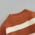 thumbnail image 4 of Okbabeha Toddler Infant Baby Boy Girl Chunky Sweater Cable Knit Striped Sweaters Pullover Sweatshirt Warm Winter Clothes, 4 of 7
