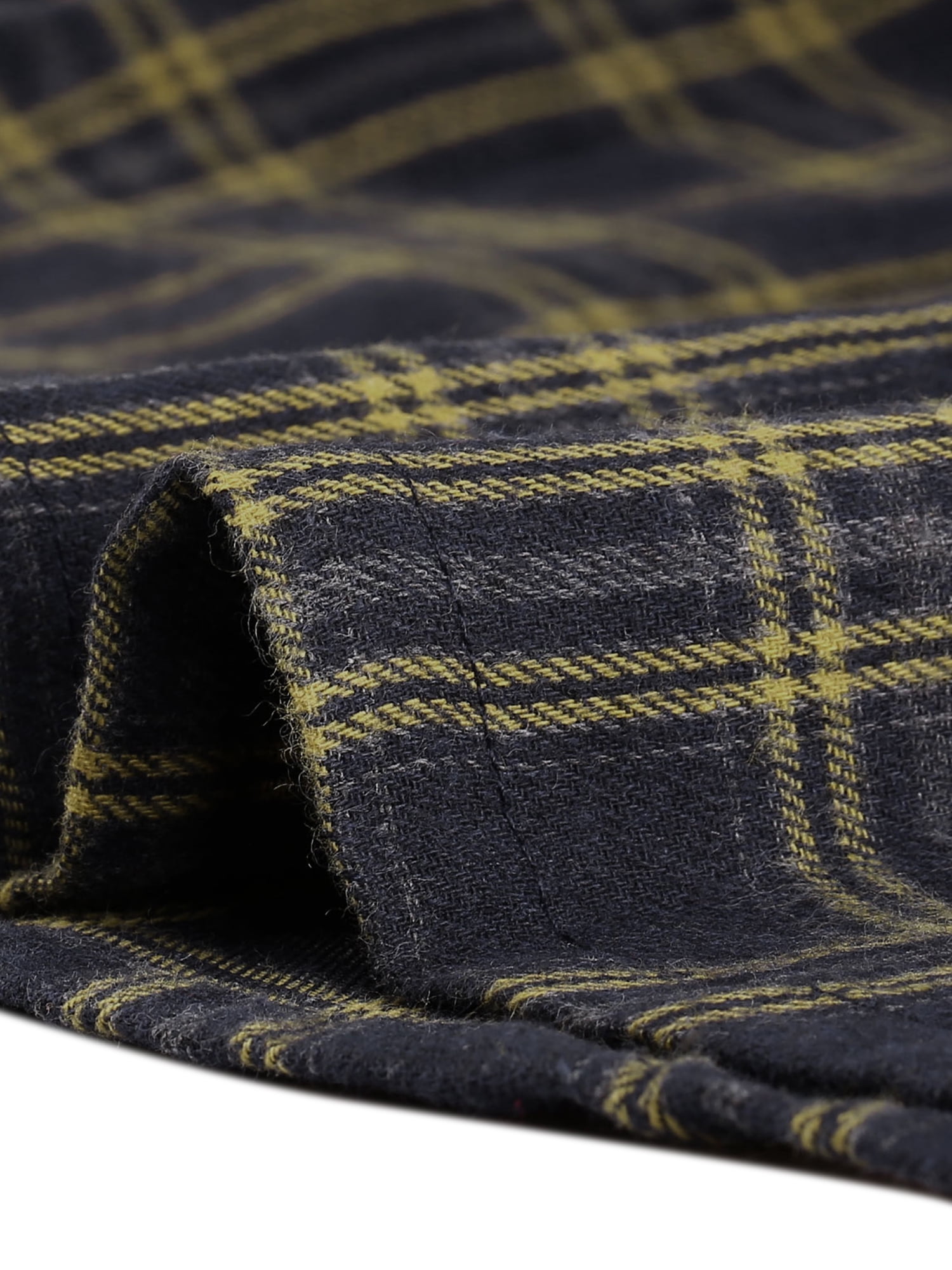 DARING DIVA Tartan Print Button Decor A-Line Pinafore Overall Dress S Navy Blue