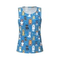 thumbnail image 5 of Goofa Cute Dogs Printed Womens Workout Tops for Women Sleeveless Yoga Shirts Athletic Running Tank Tops Sleeveless Gym Clothes Workout Apparel-, 5 of 9