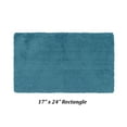 thumbnail image 4 of Better Trends Bath Room Rugs Tufted 100% Polyester 17" x 24" Bath Rug, Water Absorbent Non-Slip Bath Mat Machine Washable Micro Plush Collection - Teal, 4 of 6