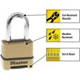 Master Lock Gold Outdoor Combination Lock, Heavy Duty Weather Resistant