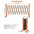 thumbnail image 2 of Industrial Expandable Metal Barricade, Easily Assembled Safety Barrier with Casters, Flexible Mobile Gate, Adjustable Traffic Fence,Retractable Driveway Gate for Traffic Control,Outdoor Fence for Road, 2 of 5