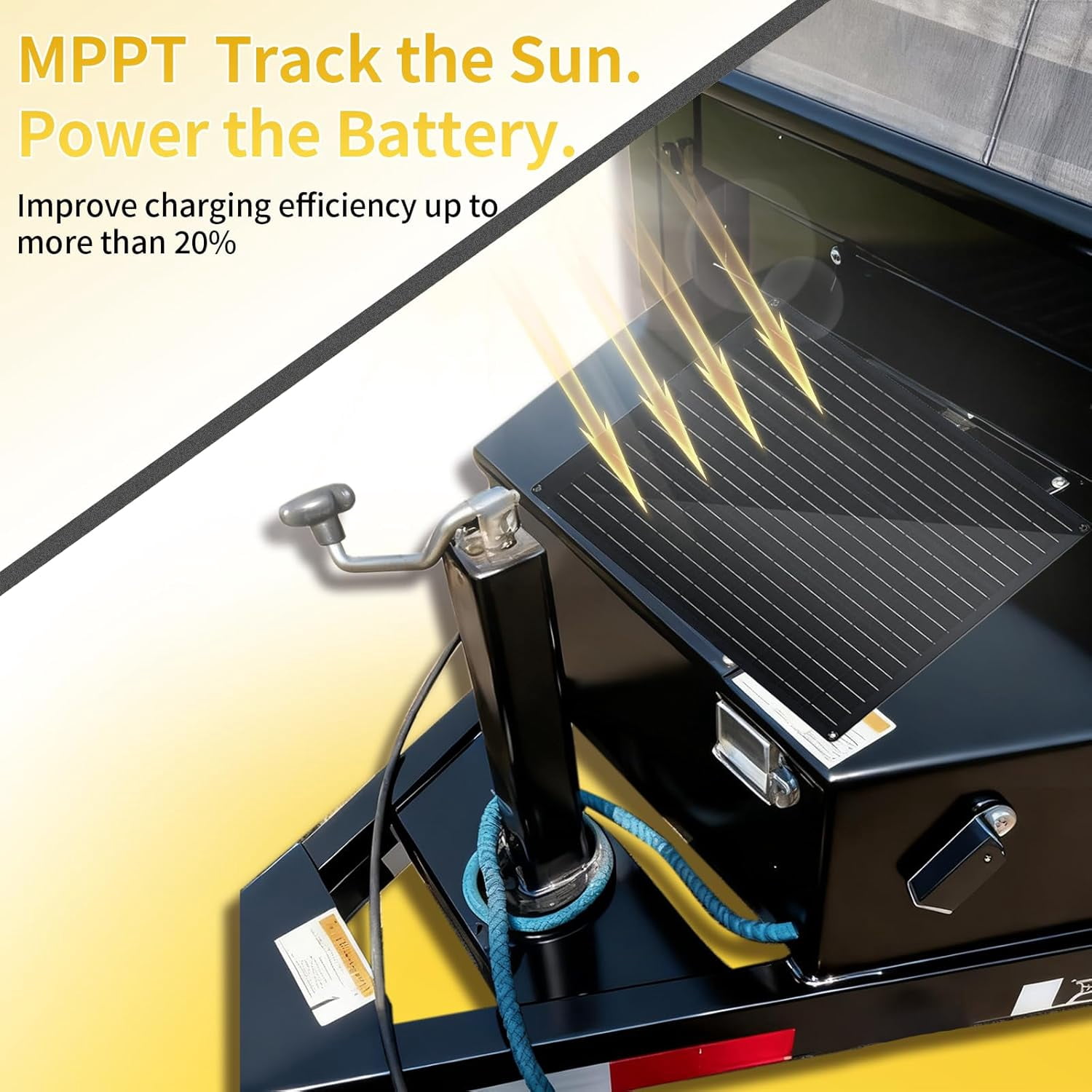32W Solar Battery Charger, Zuomeng MPPT Solar Battery Maintainer & Solar Trickle Charger Kit with 32W High-Efficiency Solar Panel, Pulse Repair Solar Battery Charger