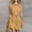 Gold, variant on Summer Dress Women Cocktail Wrap Halter Sleeveless Solid Color Classy Women's Mini Dress Backless Tunic