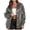 Gray, variant on Casual Leather Jackets for Women Solid Color Leisure Long Sleeve Fashion Jackets Women's Non-Hooded Zip Up Jackets