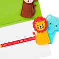 thumbnail image 2 of Hallmark Signature Birthday Card with Removable Finger Puppets for Kids (Jungle Animals), 2 of 7