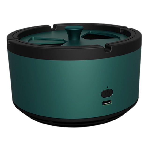 Cenicero sin humo,Cenicero sin humo purificador de aire para coche 2 en 1,Cenicero con eliminación de humo y circulación de aire de 360 degree,Cenicero electrónico para oficina,filtro de aire