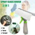 thumbnail image 1 of Multifunction 3 in 1 Window Spray Glass Cleaner Tool Soft Microfiber Glass Cleaning Brush Wiper, 1 of 8