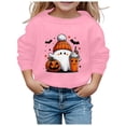 thumbnail image 1 of Chandail de Mode pour Filles, Halloween, Mignon, Imprimé, Col Rond, Manches Longues, Sans Capuche, Haut Décontracté pour Enfants, 1 of 4