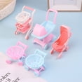 thumbnail image 4 of 1/12 Dollhouse Simulation Mini Supermarket Shopping Cart Baby Trolley Shopping Basket Model Dollhouse Decoration Accessories, 4 of 15