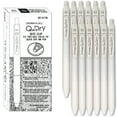 thumbnail image 1 of [Crown] Quick Dry 0.5mm Gel Pens, Black Ink, White Body, 12 Count, 1 of 6
