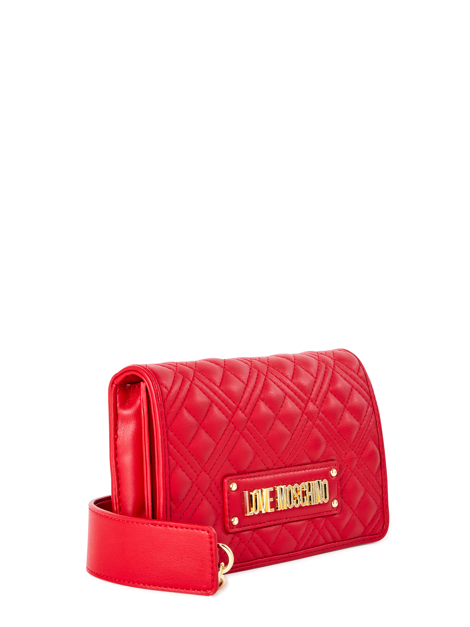 Love Moschino Women's Red Quilted Crossbody Bag