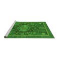 thumbnail image 2 of Ahgly Company Machine Washable Indoor Square Abstract Green Modern Area Rugs, 5' Square, 2 of 4
