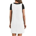 thumbnail image 5 of Sleeveless A-line Denim Dress Women Casual Loose Jean Dress with Pocket, 5 of 6