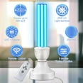 thumbnail image 4 of 2 Pack 25 Watt UV Light Disinfection, UVC Light with E27 Base and Remote Control and UV Protection Glasses, UV Light Bulb for Basement/Bedroom/Kitchen, with Ozone, 4 of 8