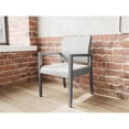 thumbnail image 4 of Pemberly Row Waiting Reception Guest Chair Wood Frame in Gray, 4 of 5