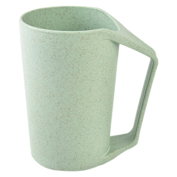 ZMKIAG Plastic Coffee Mugs, Wheat Straw Cups with Handles, Unbreakable Wheat Straw Cups for Coffee, Tea, Milk, Juice, Reusable Mugs, Dishwasher and Microwave-Safe