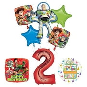 Toy Story 2nd Birthday Party Supplies and Balloon Bouquet Decorations