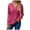 Red, variant on Fiaer V Neck Long Sleeve Sweaters for Women Casual Fall Tops Lightweight Tunic Fashion Loose Fit 2025 Plus Size Clothes Red XL