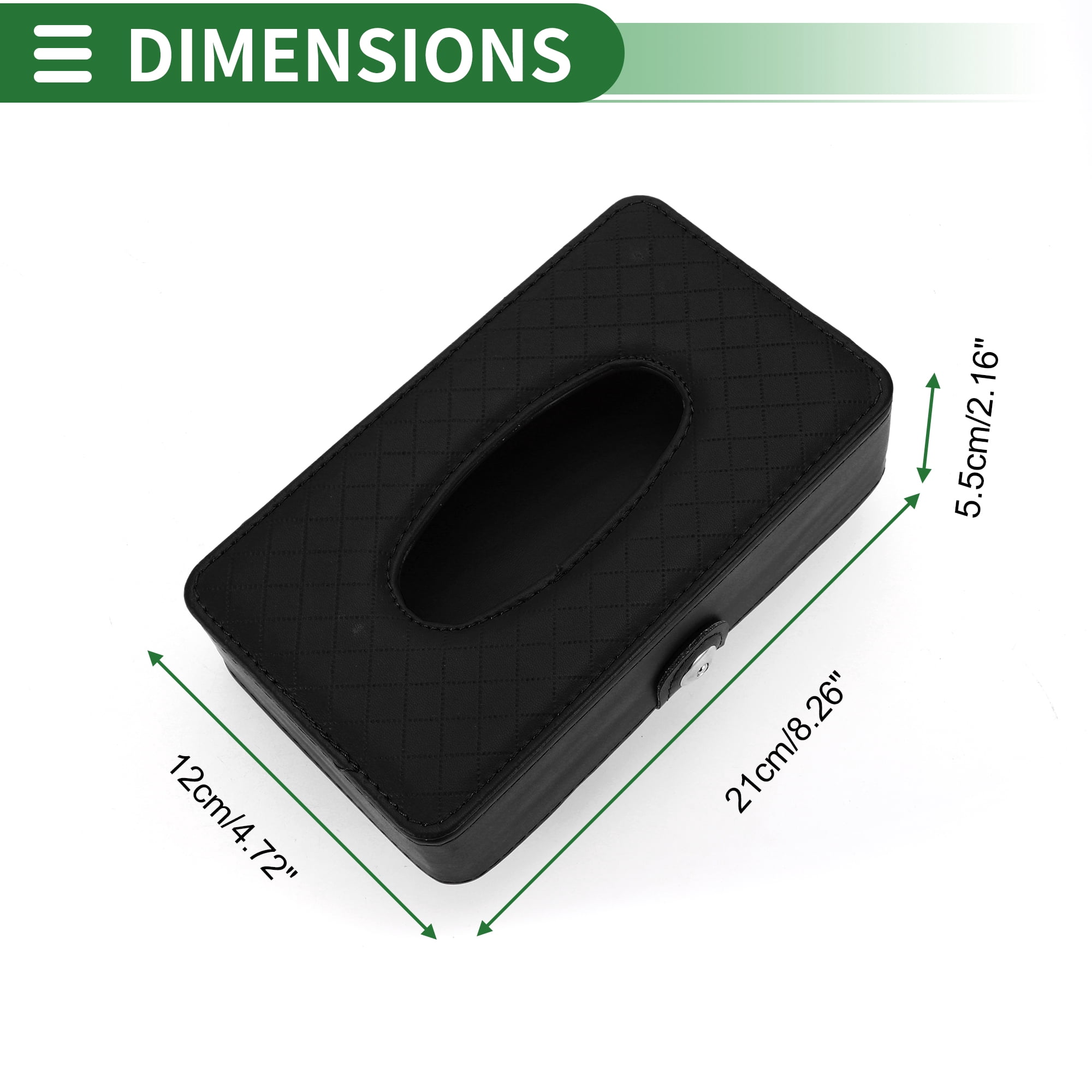 Unique Bargains Universal Car Tissue Holder Tissues Box Cover Car Backseat Extra Large