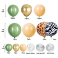 thumbnail image 2 of Decoraciones de Fiesta Tema Selva JAMW Arco de Globos Verdes 1er Cumpleaños Baby Shower, 2 of 5