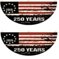 thumbnail image 4 of SMKE Patriotic Half Fan Bunting,35X17In 250 Years American Flag Banner,Usa National Fan Banner,Stars & Stripes Decor Flag,Independence Day Decor,Festival Scene Hanging Decoration,Durable Fabric, 4 of 8
