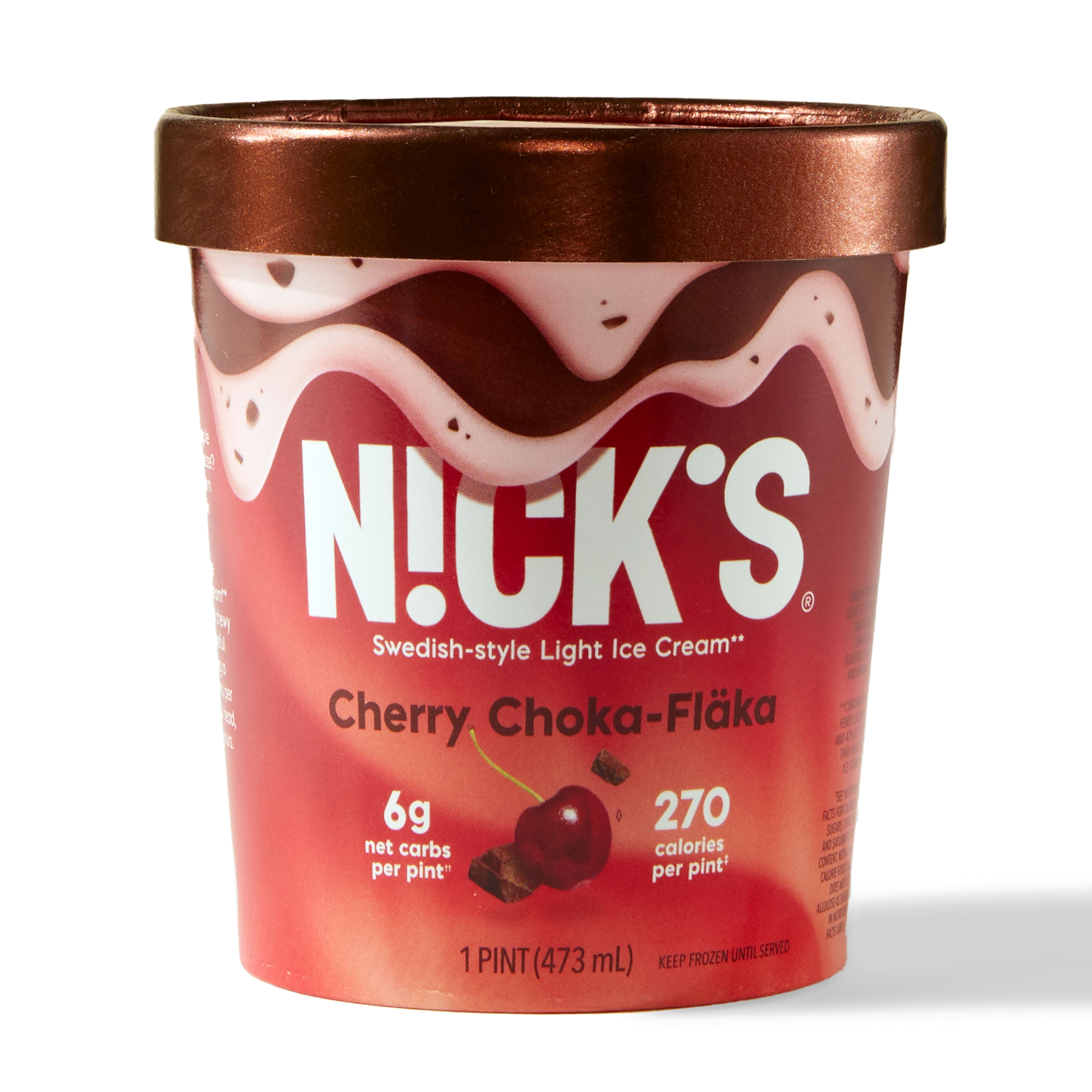 NICK'S Cherry Choka-Fläka Light Ice Cream