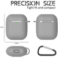 thumbnail image 2 of Silikonhülle Für AirPods Schutzhülle Stoßfeste & Staubdicht Hülle für AirPods Case Kompatibel mit AirPods 1&2 Front-LED Sichtbar Tasche Abdeckung Haut mit Karabiner BANYUO Electrónica, 2 of 3