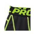 thumbnail image 3 of Topumt Men's Compression Capris Gym Sports Tights Running Basketball 3/4 Pants Tight fit, 3 of 5