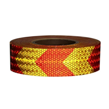 Reflective Rim Tape Motorcycle Arrow Safety Warning Conspicuity Reflective Tape Strip Sticker for Automobiles Motorcycle Car-Styling ()
