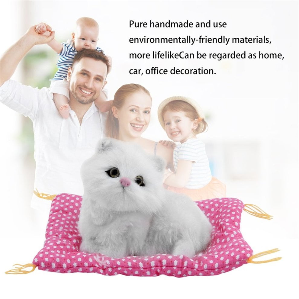 stuffed sleeping cat