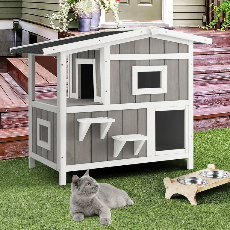 Easy outdoor cheap cat house