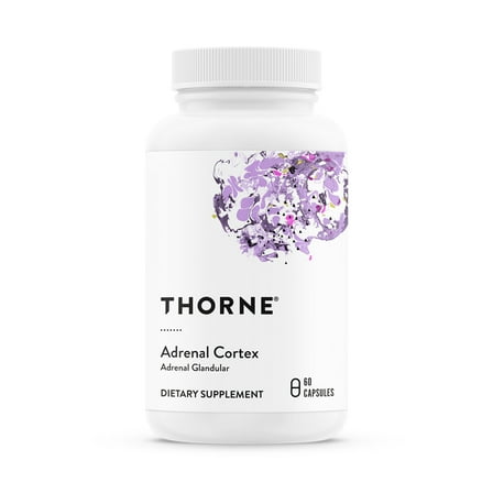 THORNE - Adrenal Cortex - Supplement for Cortisol Management - Support Healthy Adrenal Gland Function, Immune System, Stress Management, Fatigue & Metabolism* - 60 Capsules