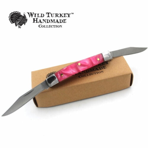 Wild Turkey Handmade Gentleman's Trapper Folding Pocket Collectors Knife EDC