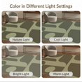 thumbnail image 7 of ODIKA 4'x6' Washable Area Rug Olive and Sage Geometric Design Bold Retro Shapes with Modern Flair for Dorm Room, Small Living Stain Resistant Low Profile, Easy Care, 7 of 7