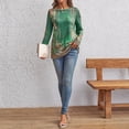 thumbnail image 5 of SUNBS Long Sleeve Shirts for Women Crew Neck Fall Fashion Pullover Casual Tops Clothes, 5 of 9