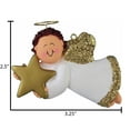 thumbnail image 5 of Personalized Angel Ornament 2024 Male Brunette Guardian Angel with Star 1 Count - Ornaments by Elves, 5 of 10