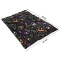 thumbnail image 4 of Colorful Halloween Icons Pattern Blanket,Comfortable Soft Lamb Wool Throw Blanket,All Season,Warm Lightweight Blankets for Sofa Bed Couch Living Room Chair,40"x50", 4 of 4