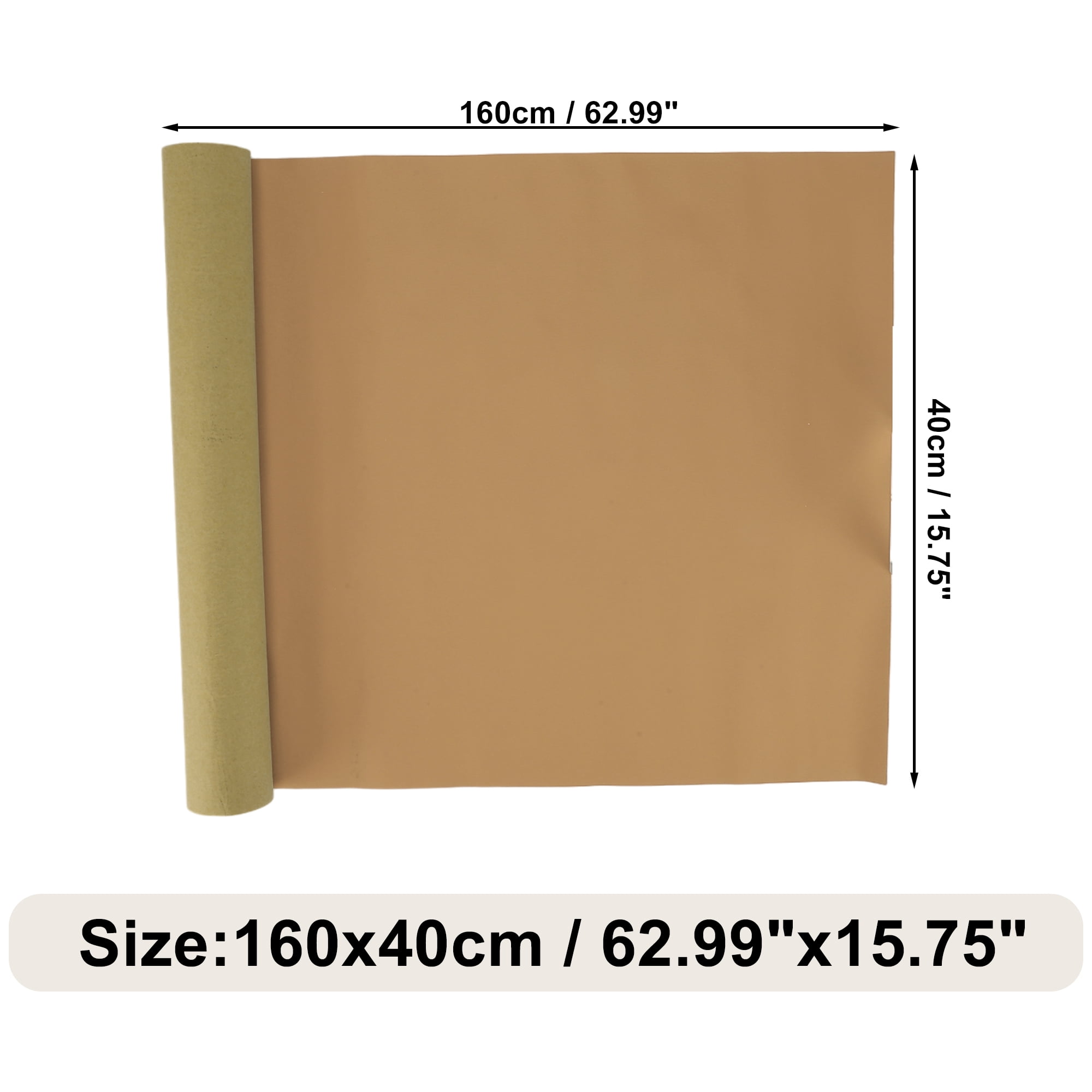 Unique Bargains Leather Repair Patch Tape, Self Adhesive Leather Repair for Furniture Couch Sofa Car Seats Office Chair Khaki 62.99"x15.75"