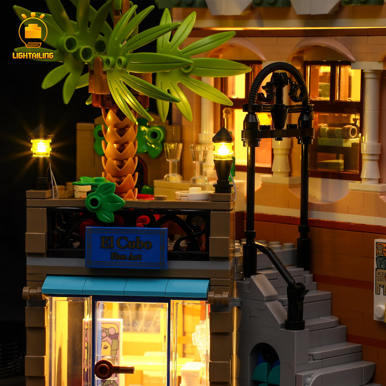 NOT Included The Model Set Lightailing Led Light for Lego 10297 Boutique Hotel Building Blocks Model 