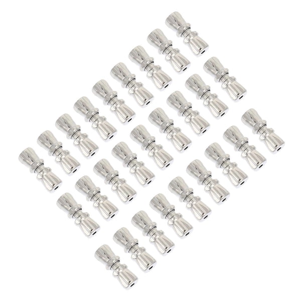 Silver Jewelry Closure 30Pcs Necklace Screw Buckles Ideal For Jewelry Making And Craft Projects With Simple Style