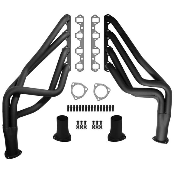 Southwest Speed Long Tube Headers,260-302W,Sbf,Painted Flat Black,1964-1973 Ford Mustang,Fairlane,Torino,Mercury Cougar,Cyclone,Montego,Comet